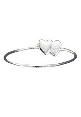 delightful teensy-weensy heart silver baby ring    